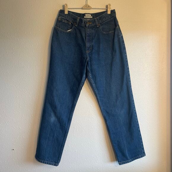 Vintage 90s Dark Wash Mom Bootcut Petite Jeans - Picture 1 of 4